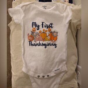 My First Thanksgiving Onesie Size 6-9 Months